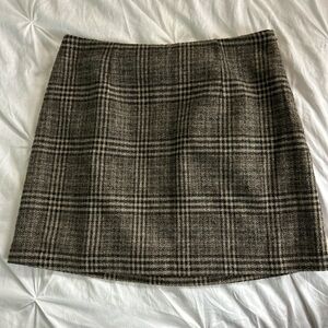 Forever 21 Brown Plaid Skirt